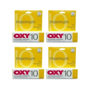 4 Packs OXY 10 Maximum Pimple Acne Treatment 25g Unclog Pores Oil Control - Picture 1 of 8