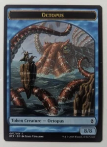 Ficha de pulpo, batalla por Zendikar, Magic The Gathering, Magic The Gathering - Imagen 1 de 1