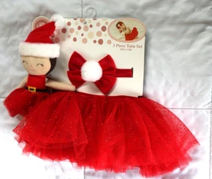 Little Me 3 Piece Tutu Set 0-12 mo Christmas Theme - Picture 1 of 1