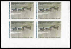 1987 Arkansas EXPERIMENTAL PAPER block of 4 - Picture 1 of 1