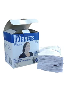 Safety Zone DPLW 22" BK B1560 Black Lightweight Hairnet USDA Bx/144 1, or 10 - Picture 1 of 6