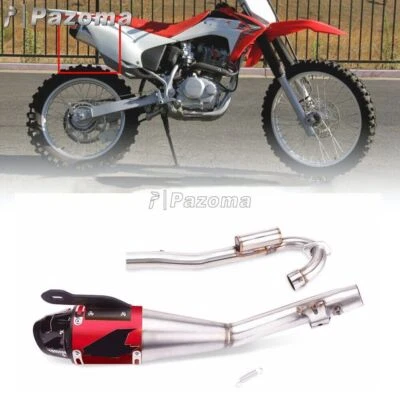 Sistema de silenciador de escape agresivo tubo deslizable para Honda CRF230F 2008-2020 Foto 1 de 4