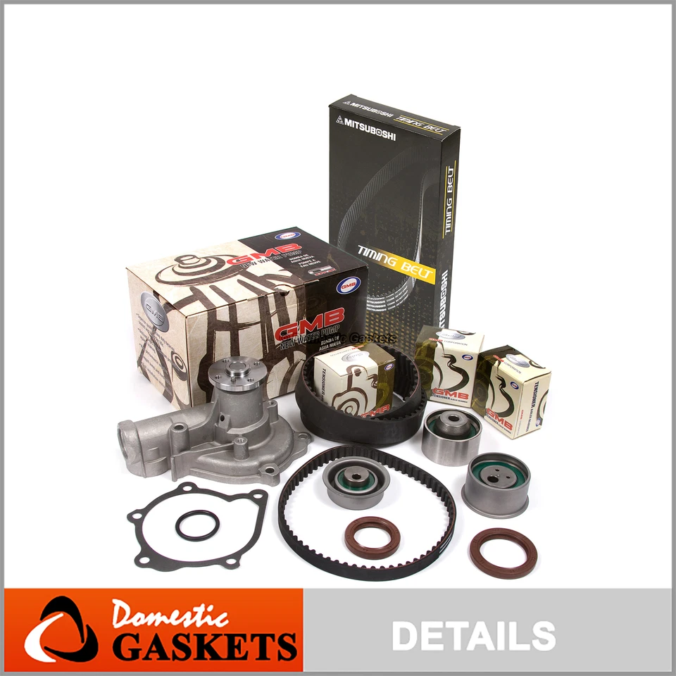 Kit de correa de distribución GMB bomba de agua apta para Mitsubishi Galant Expo Eclipse 2.4 4G64 SOHC Foto 1 de 4