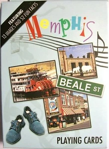 Tarjetas de juego clásicas de recuerdo de Memphis Tennessee - Imagen 1 de 1