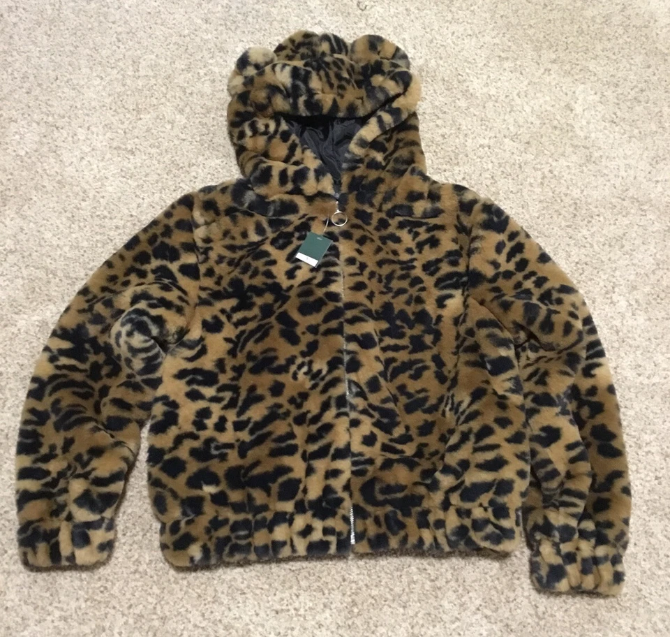 WILD FABLE FAUX FUR CHEETAH JACKET COAT NEW WITH TAGS SIZE SMALL - Image 1 of 1