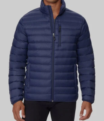 $120 32 Degrees Men's Blue Down Packable Quilted Puffer Coat Jacket Size Medium - Image 1 of 3