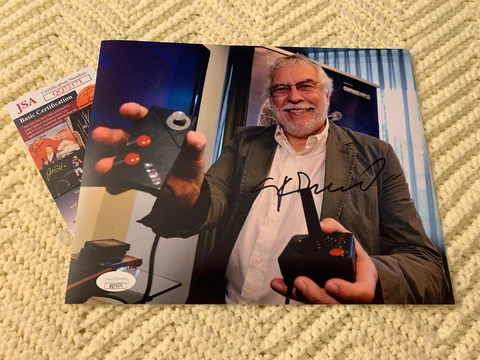 Nolan Bushnell signed 8 X 10 Photo Autographed JSA Authentication COA Atari Cover