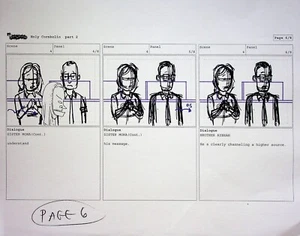 Beavis and Butt-Head Production HOLY CORNHOLIO Storyboard Copy Page Copy #YK - Picture 1 of 2