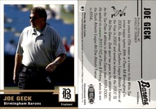 Joe Geck 2005 Grandstand Birmingham Barons #NNO Card *AutographDen*