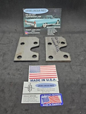 Lincoln Continental 1961-1963 placas de montaje de motor convertible solo raro Foto 1 de 4