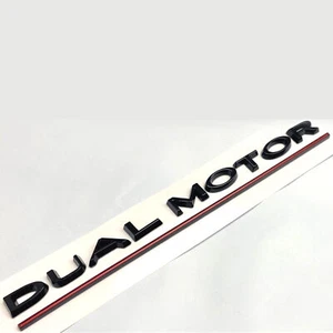 DOPPELMOTOR FÜR TESLA MODEL 3 Y X S EMBLEM-ABZEICHENAUFKLEBER HECKKLAPPE - Bild 1 von 3