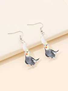 Cocatoo Vogel Ohrringe, leicht - Bild 1 von 1