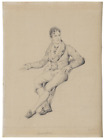 Hersent, Louis. (1777-1860) : Etude pour un portrait de GASPARE SPONTINI [Compositeur]