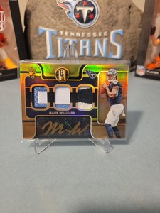 Malik Willis 2022 Gold Standard Triple Rookie Patch Autographs /49 RC #273