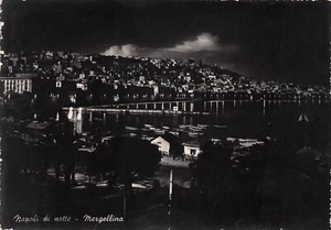 25-45D) CARTOLINA NAPOLI NOTTE MARGELLINA VIAGGIATA 1952 - Picture 1 of 2