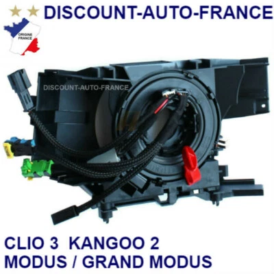 MDKAUTOPART Contacteur Tournant Ressort Clio 3 Modus 2004 à 2012 - 8201590627- 8201590618