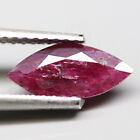 0.92Ct. Normal Heated Ruby Top Red Pink Marquise Facet Tanzania Gem Good Color!