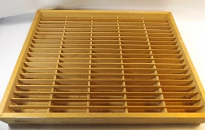 Napa Valley 100 Cassette Tape Wood Wall Storage Crafters Holder Rack Made In USA - Picture 1 of 13