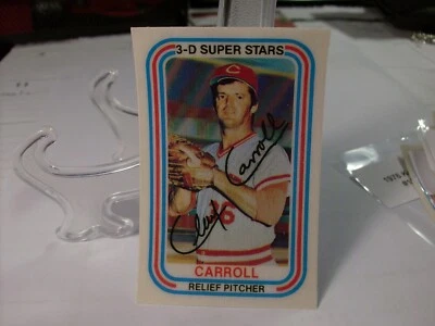 1976 Kellogg's 3-D Super Stars #6b - Clay Carroll VAR - Chicago White Sox 76-004 - Image 1 of 2
