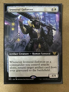 Ironsoul Enforcer EXTENDED RARE Kamigawa Neon Dynasty MTG NEO Magic *NEU* - Bild 1 von 1