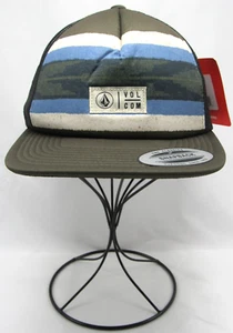 Volcom Stripe The Classics Yupoong Snapback Trucker Product Sample Rare Stripes - Picture 1 of 10