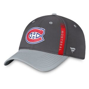 Montreal Canadiens Fanatics Branded Authentic Pro Home Ice Flex Hat Charcoal