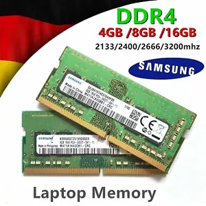 Samsung DDR4 4GB 8GB 16GB 2133 2400 2666 3200MHZ SODIMM Laptop Speicher RAM Lot - Bild 1 von 12