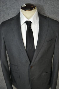 Suitsupply Mens 40 Blazer Sport Coat Gray Italy VITALE BARBERIS Super 130's Wool - Picture 1 of 23