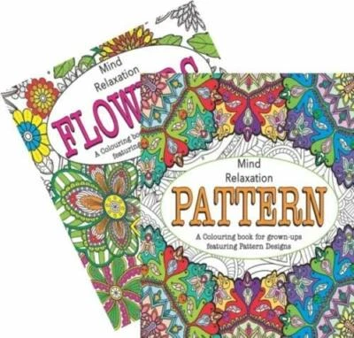 MARTELLO A4 Colouring Books Pattern/Flowers Relaxation Anti Stress