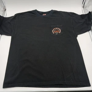 Camiseta Harley Davidson San Francisco Bolsillo Negra XL Hecha en EE. UU. 2007 Y2K Llama - Imagen 1 de 14