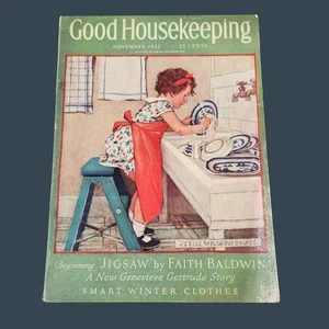Good Housekeeping Magazine November 1932 Jessie Willcox Smith Artwork - Picture 1 of 4