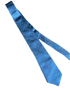 Vintage Christian Dior 100% Italian Silk Tie Made In USA Navy Red White Polka - Picture 1 of 6