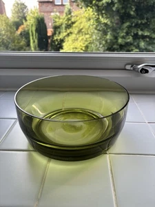 Caithness 4007 Stroma Glass Moss Green Fruit Bowl  - Picture 1 of 3
