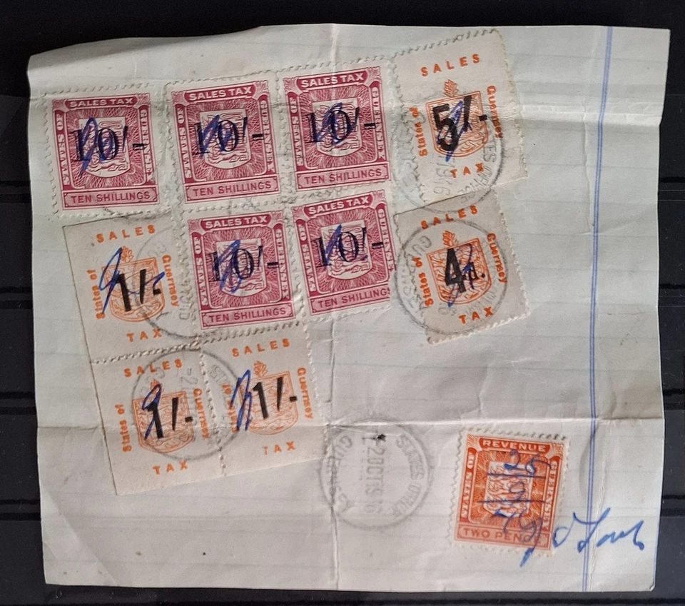 1946 Guernsey stamps. sales tax. see details - Image 1 of 1