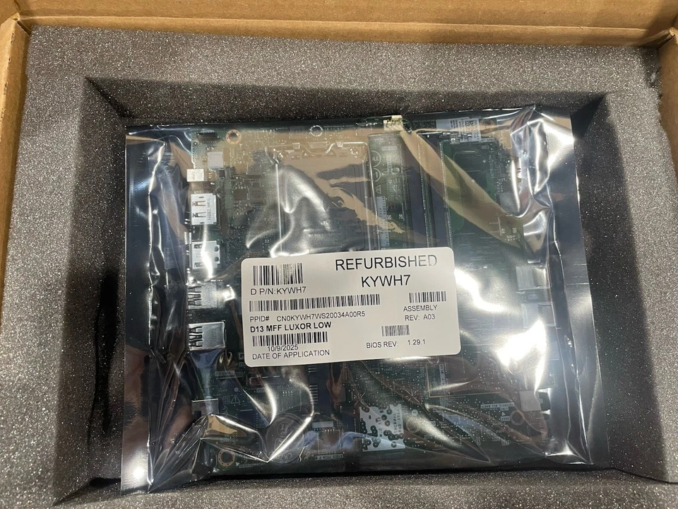 Dell KYWH7 Motherboard OptiPlex Micro 7010 - Intel FCLGA17 Sealed New - Image 1 of 1