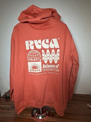 Sudadera con capucha RVCA At Ease sudadera con capucha para mujer XL naranja quemado Foto 1 de 4