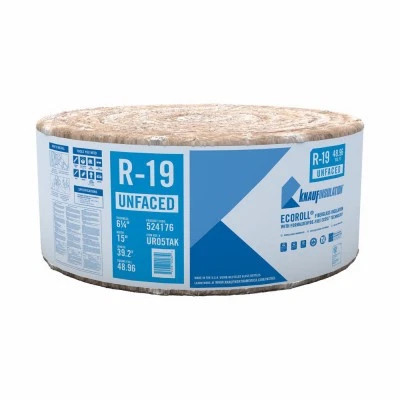 R-19 Kraft Faced Fiberglass Insulation Batt, 15 x 39.2 In. - UR05TAK - Image 1 of 1