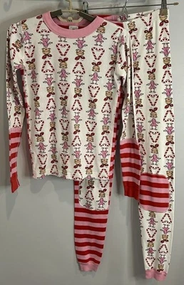Hannah Anderson Pajama Set Dr Seuss Cindy Lou Who Candy Organic Cotton 160 14 16 - Image 1 of 4