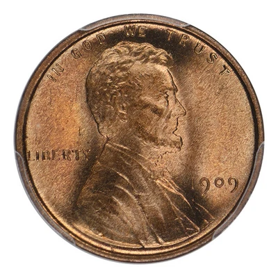 1909 VDB Lincoln Wheat Cent PCGS MS-67 RD - Image 1 of 4