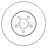 BORG & BECK BBD4568 Brake Disc Front Fits Chrysler Cirrus Sebring Stratus Dodge - Image 1 of 4