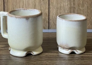 Vintage Frankoma Keramik Espressotasse #1C und Zahnstocherhalter #1T - Bild 1 von 9