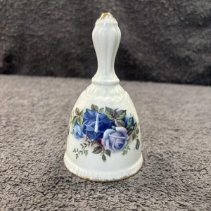 Royal Albert - Moonlight Rose - Bell "Blue Rose" Bone China 11.5cm - Picture 1 of 9