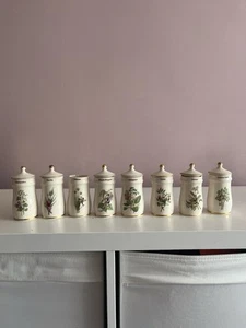 8 X 1989 GRESHAM FLOWER FAIRY SPICE JAR - Picture 1 of 8