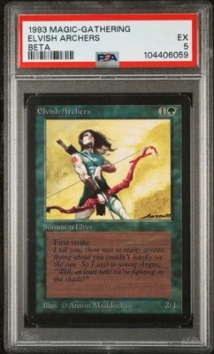 Beta Elvish Archers Limited Edition Magic the Gathering MTG PSA EX - Image 1 of 2