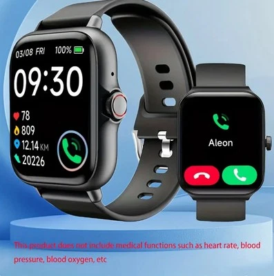 Smart Watch For Men/Women, Waterproof Smartwatch Bluetooth iPhone Samsung 2024 - Image 1 of 4