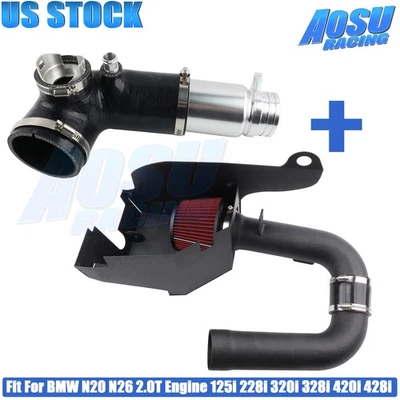 Cold Air Intake + Turbo Inlet Pipe For BMW F22/F30/F32 125i/228i/328i/428i N20 Foto 1 de 4