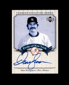 Autógrafo firmado por Dave Kingman 2003 Upper Deck Pride of NY New York Yankees - Imagen 1 de 2