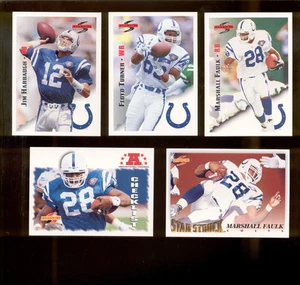 1995 Score Indianapolis Colts Set JIM HARBAUGH MARSHALL FAULK CRAIG ERICKSON - Picture 1 of 1