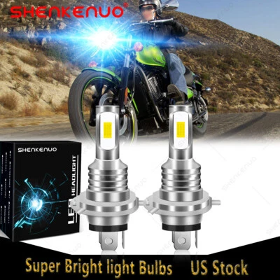 2 bombillas LED azul hielo para Kawasaki Vulcan 900 Custom VN900 2009-2023 EE. UU. Foto 1 de 4