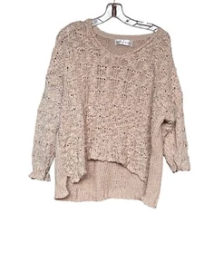 Chelsea and Theodore women’s tan knit v-neck sweater with a relaxed fit size XL - Picture 1 of 10